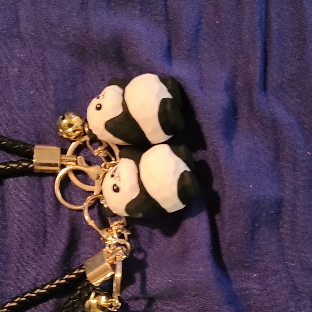 Panda Charm Keychain Set Standing - Picture 3 of 3